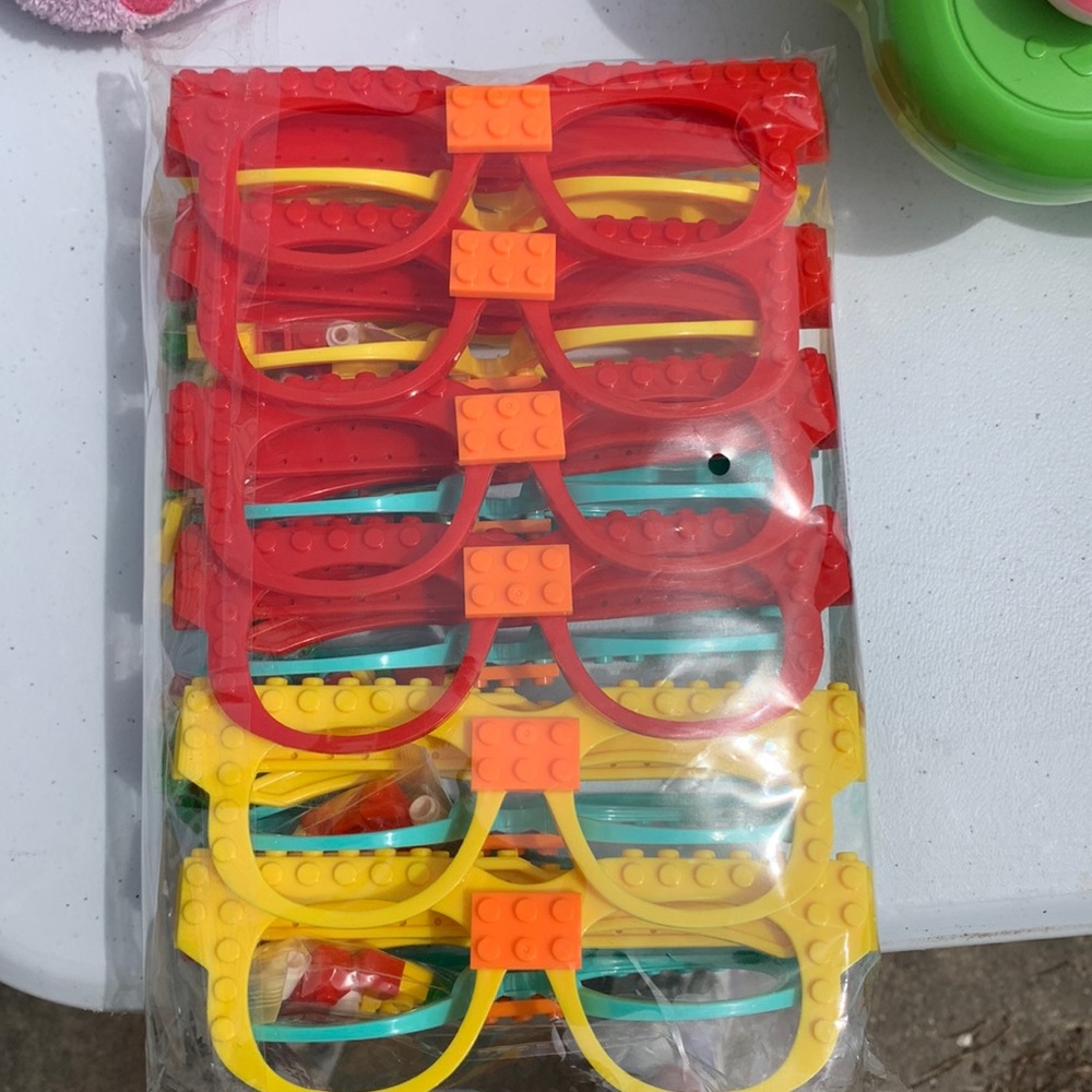 Lego birthday glasses